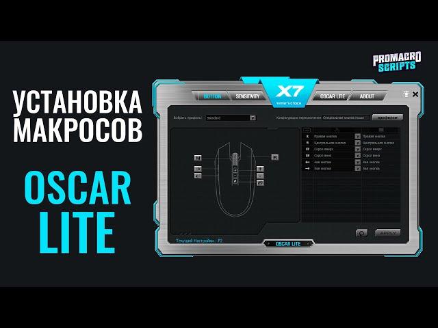 Как установить макросы на мышку A4Tech X7 через Oscar Lite?