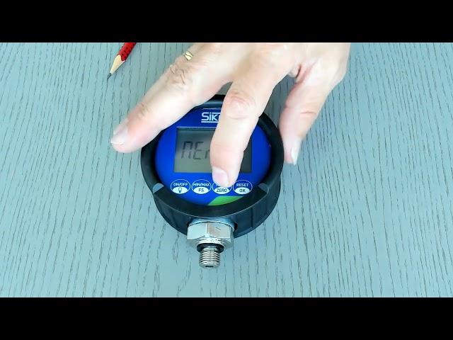 SIKA Digital Pressure Gauge E2 / D2 / C2 - changing the engineering unit