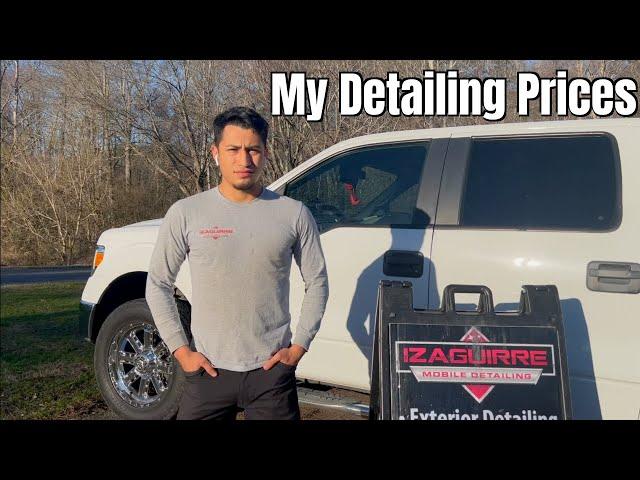 My Detailing Packages and Prices - Izaguirre Mobile Detailing