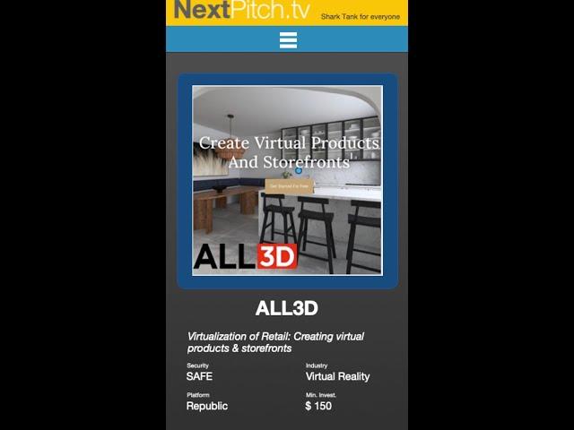 All3D,Create Virtual Products And Storefronts