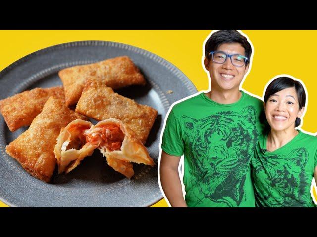 Cooking With My Brother | DIY Totino's Pizza Rolls -- our childhood favorite