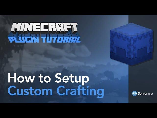 How to Setup Custom Crafting (Custom Items) on Your Server - Minecraft Java