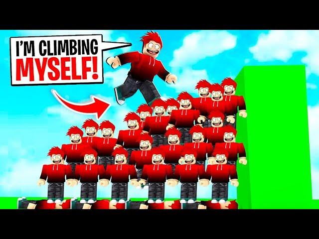 CHOP CLIMBED OVER OTHER PLAYERS TO REACH TOP ROBLOX