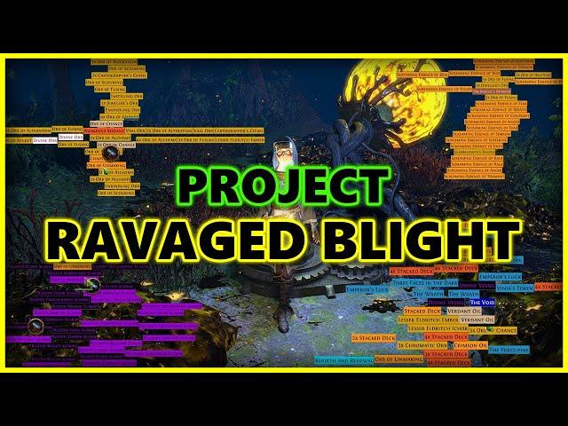 [PoE] 100 Blight-ravaged maps - Uber Loot Explosions! - Stream Highlights #730