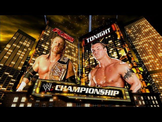 Randy Orton vs Triple H WWE Championship Match Pt.1 RAW Apr 28,2008