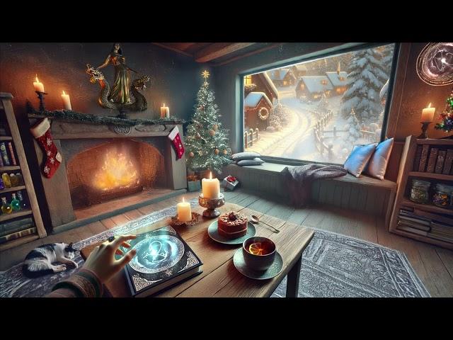  Cozy Christmas Chaos Magic | 3-Hour Ambience with Fire, Cat Purrs & Soft Winter Sounds 