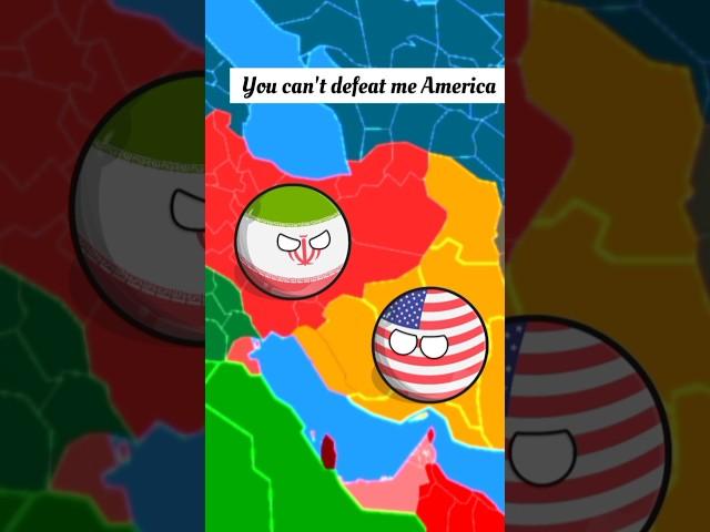 America vs Iran #countryballs #new #historymap #viralshort #america #iran #part1