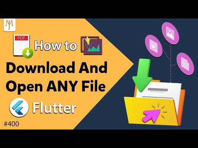 Flutter Tutorial - How To Download & Open ANY File | PDF, Image, Video, Music | Open File Path