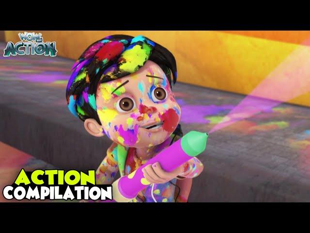 Magical Pichkari | New Compilation | Vir: The Robot Boy | Hindi Cartoons For Kids #spot