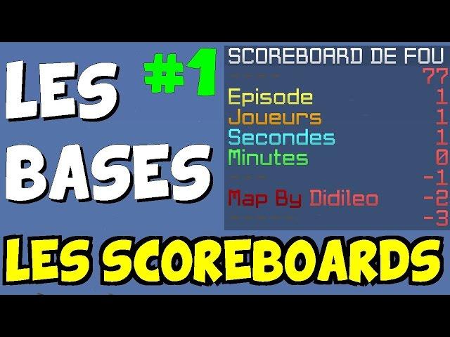 LES BASES DES SCOREBOARDS sur Minecraft