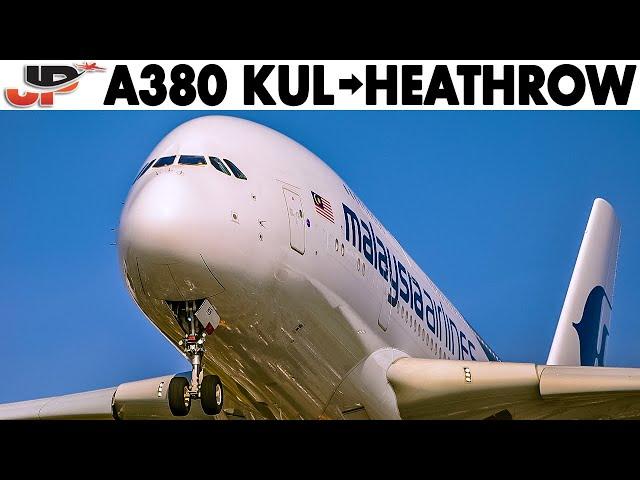 Airbus A380 Full Cockpit Flight Kuala Lumpur to London Heathrow | Malaysia Airlines