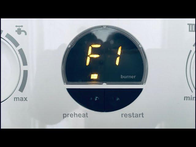 Ideal Logic Combi Heating Boiler F1 Fault Code Fix Repair | How Topping Up Refill Increase Pressure