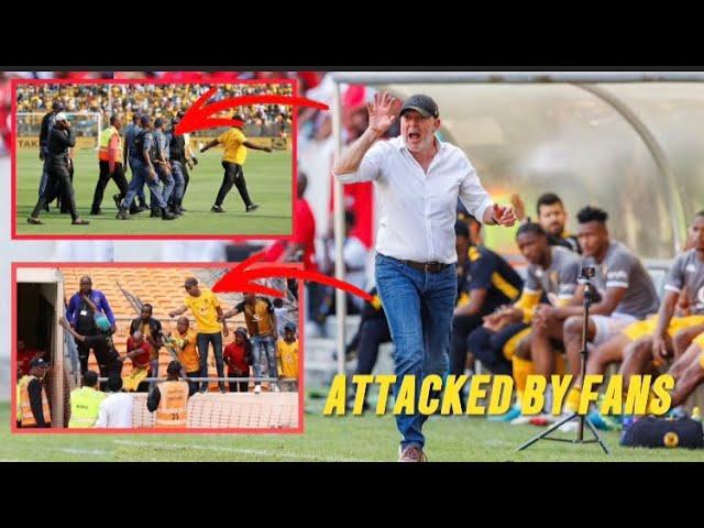 WATCH Kaizer Chiefs Fans Attacked Bruce Bvuma And Other Players After 1-1 Draw Against TS Galaxy .