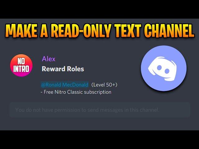 How to Make a Read Only Channel on Discord