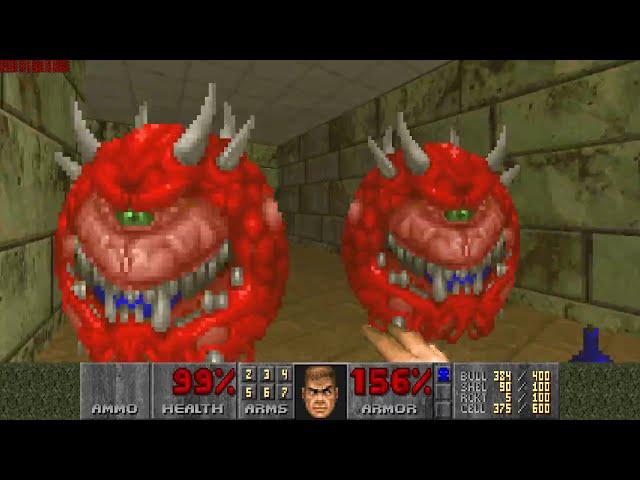 Doom The Ultimate Doom E3M4: House Of Pain 100% Walkthrough Ultra Violence No Commentary