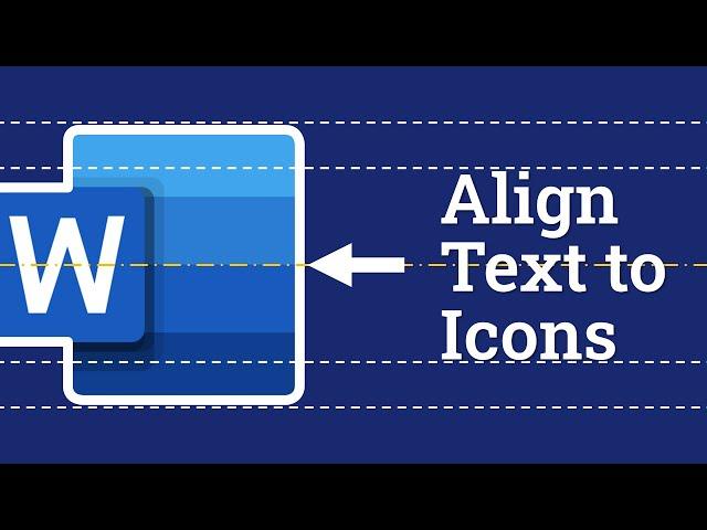 How to align text with icons in word (same row using raised fonts)