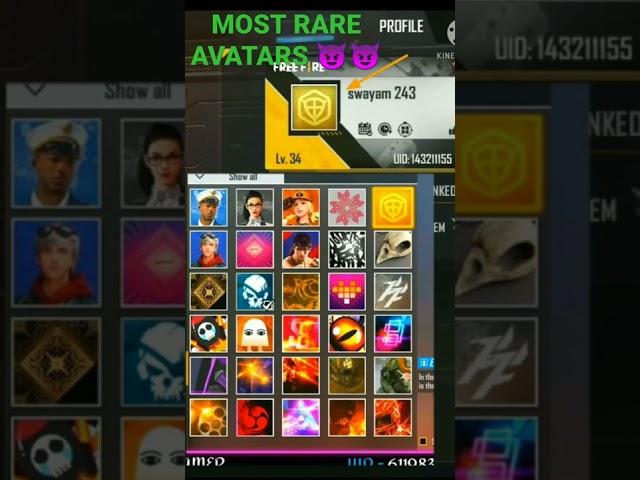# MOST RARE AVATARS  | # TECHNICAL SAAD GAMING 