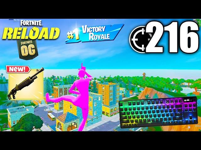 Apex Pro TKL ASMR  216 Kills Solo vs Squads  Satisfying Keyboard OG Fortnite Reload 540 FPS 4K