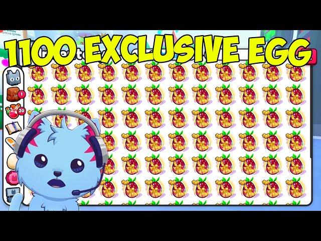 The Most Insane Exclusive Egg Opening In Pet Simulator 99 (Over 1100 Fruit Eggs) Part 1