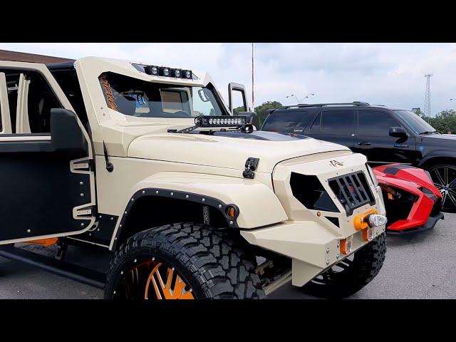 Custom Jeep Wrangler on steroids.