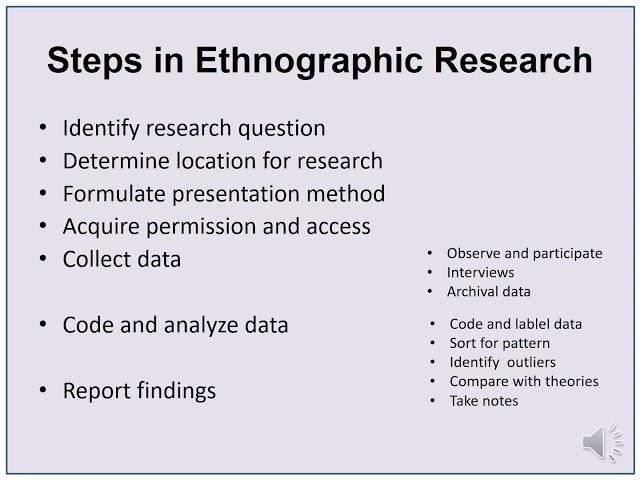 Ethnographic Research