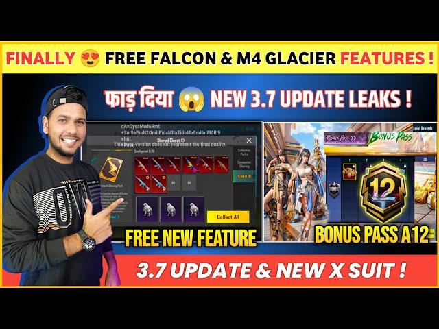 FINALLY  Free Falcon & M4 Galcier 100% Confirm | A12 Bonus Pass | Next X Suit Bgmi | Bgmi Update