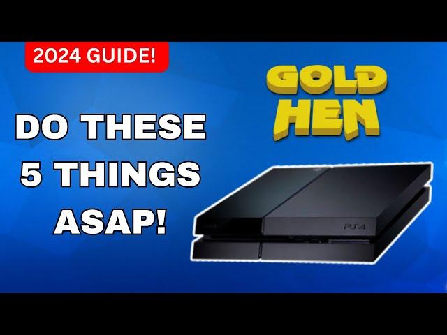 5 Things to do after jailbreaking your PS4 in 2024! (11.00 or lower)