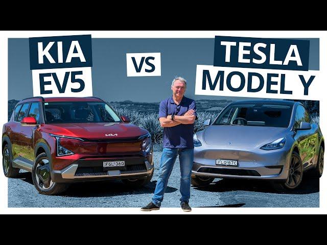 2024 Tesla Model Y vs Kia EV5 | Australia’s top-selling EV faces its toughest challenger yet