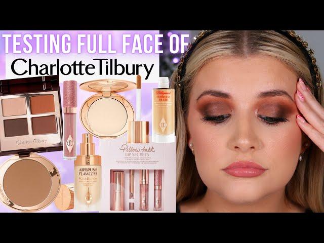 TESTING FULL FACE OF CHARLOTTE TILBURY MAKEUP! | REVIEW + TUTORIAL! | Luce Stephenson