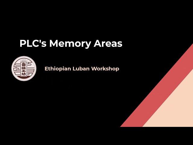 PLC's 4 type of memory Areas