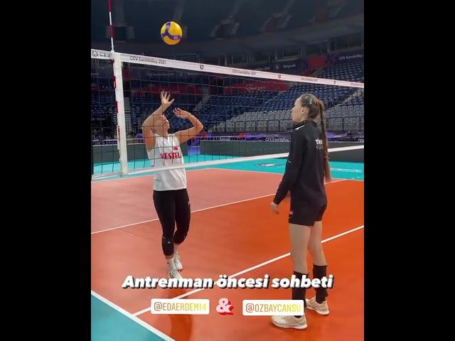 Cansu Özbay Ve Eda Erdem Antrenman Sohbeti