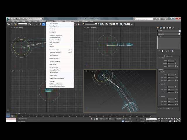 Как сделать анимацию персонажа с использованием костей, создание скелета в 3DS MAX [Bones]