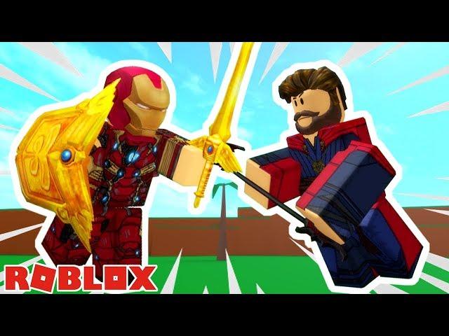 IRON MAN VERSUS DOCTOR STRANGE! / Roblox: 2 Player Superhero Tycoon