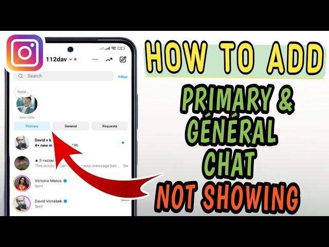 how to set primary and general in instagram - instagram general messages not showing