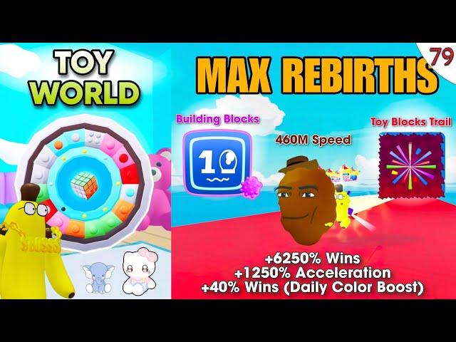 TOY WORLD | Gegagedigedagedago Cat - Building Blocks Pet | Max Rebirths & Race Clicker Roblox #79