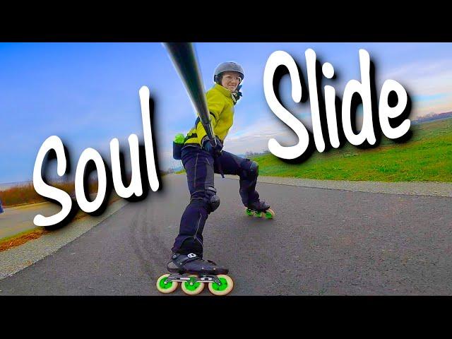 Learning the Soul Slide on Inline Skates (tutorial/practice session)