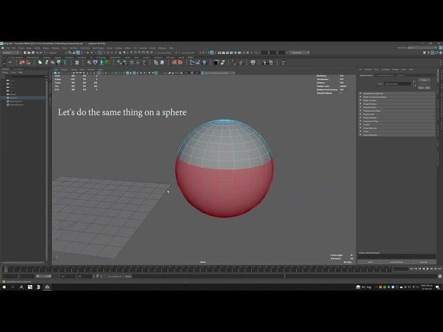 Fill Selection Maya - Python Script Demo