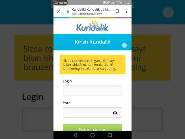 Kundalik.com ga kirish