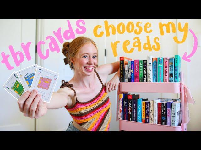 I made a bookish card game to choose my next reads! 🃏