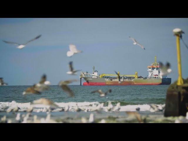 Boskalis beach replenishment Heemskerk, Netherlands