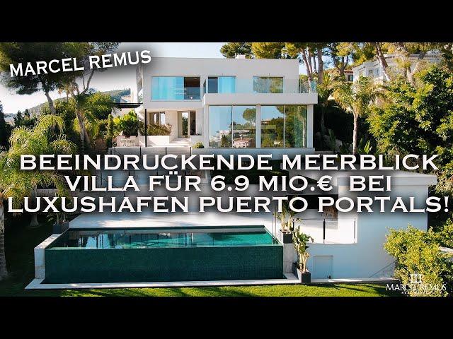 BEEINDRUCKENDE MEERBLICK VILLA FÜR 6.9 MIO.€  BEI LUXUSHAFEN PUERTO PORTALS!