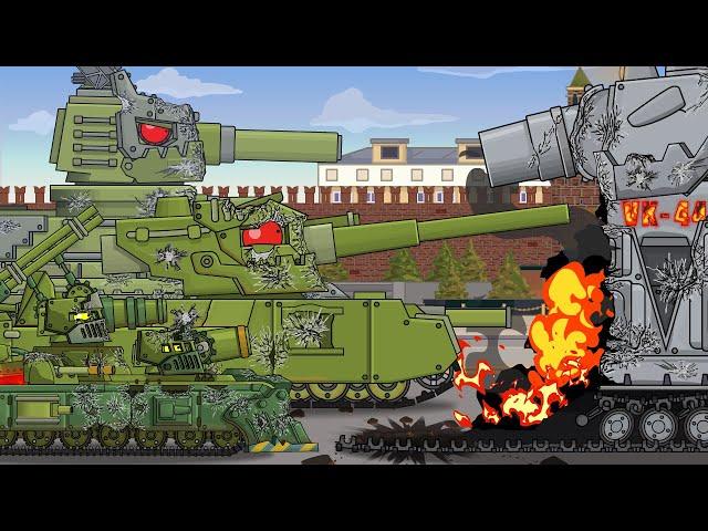 Vk-44 shocks the Soviet monsters. Cartoons about tanks