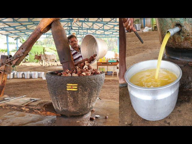 Coconut OIL | Traditional Coconut Oil making | countryfoodcoking