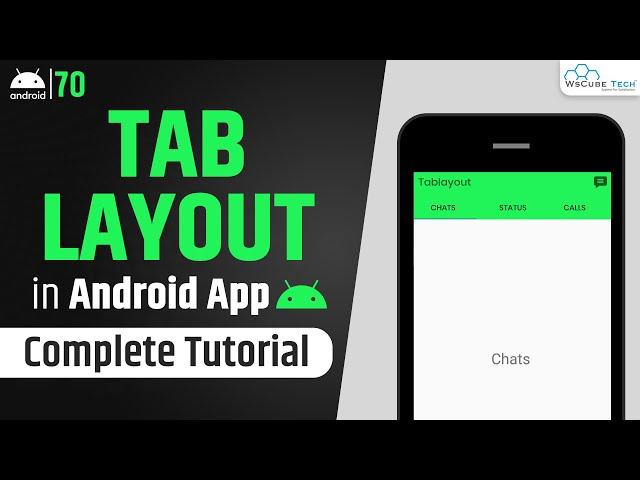 Tab Layout in Android Studio with Example | Android App Development Tutorial