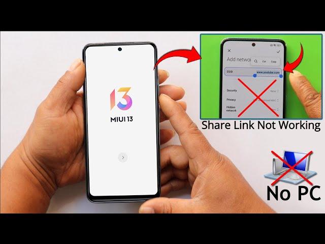 2023 All Redmi/Poco Miui 13 Frp Bypass New Method Without Pc |  Add Network Method Not Working