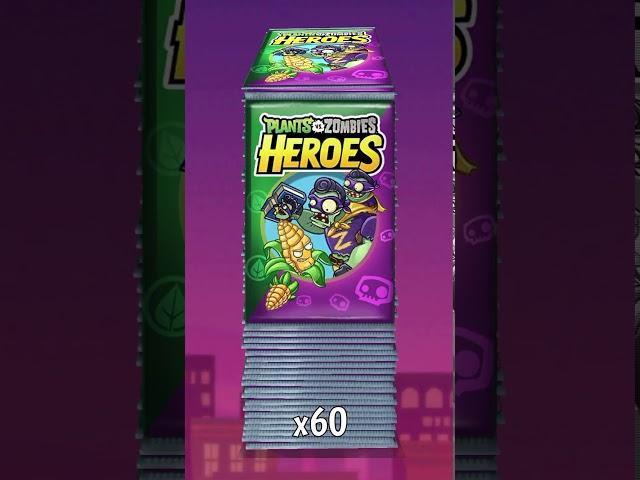 Opening 60 pvz heroes packs!!!!!!!