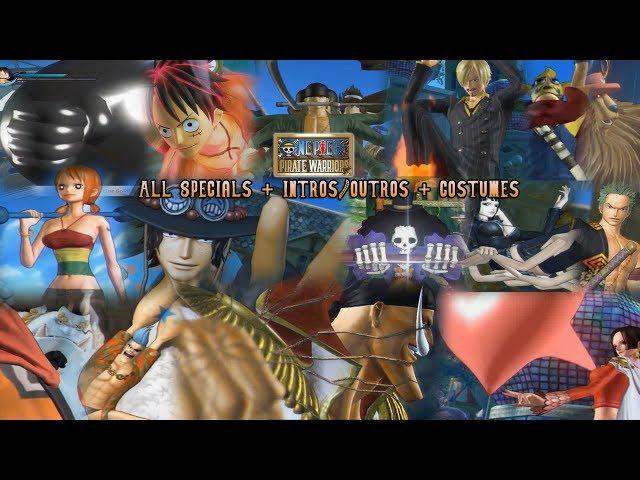 One Piece: Pirate Warriors - ALL CHARACTER SPECIALS [English Subs] (All Costumes/DLC/Intros/Outros)