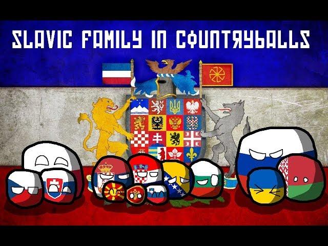 Making Slavic Family in Countryballs | Speedart