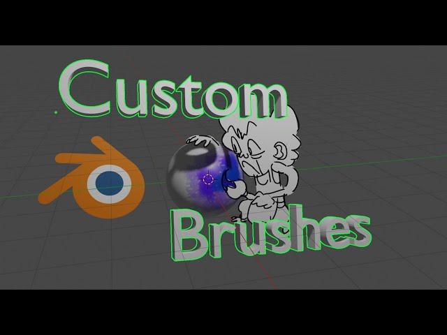 How to Make Custom Texture Paint Brushes || Blender 3D