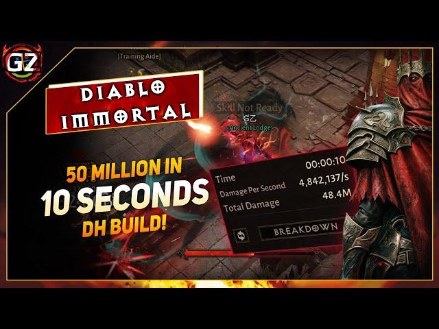 50 Million in 10 Seconds - DH Build | Diablo Immortal